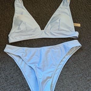 Shein light blue bikini